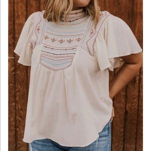 Roolee Delphi Detail Blouse - NWT